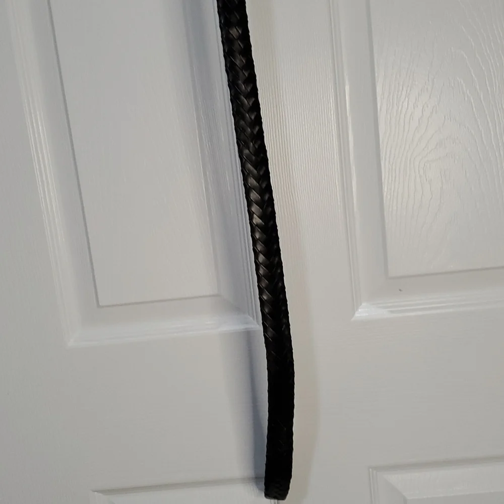 LEATHER INTERWOVEN BELT (38) Made in Argentina